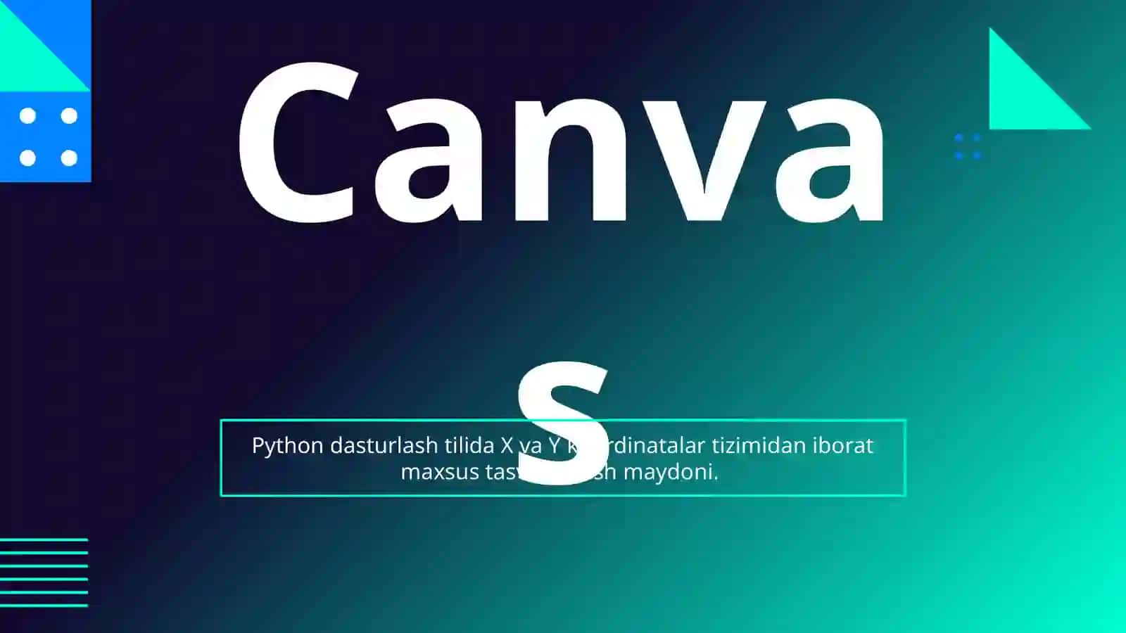 PYTHONDA GRAFIKA BILAN ISHLASH 3
