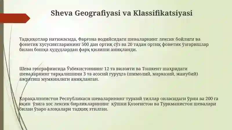 O'zbek milliy shevalar korpusi tuzishning lingvistik asoslari 3