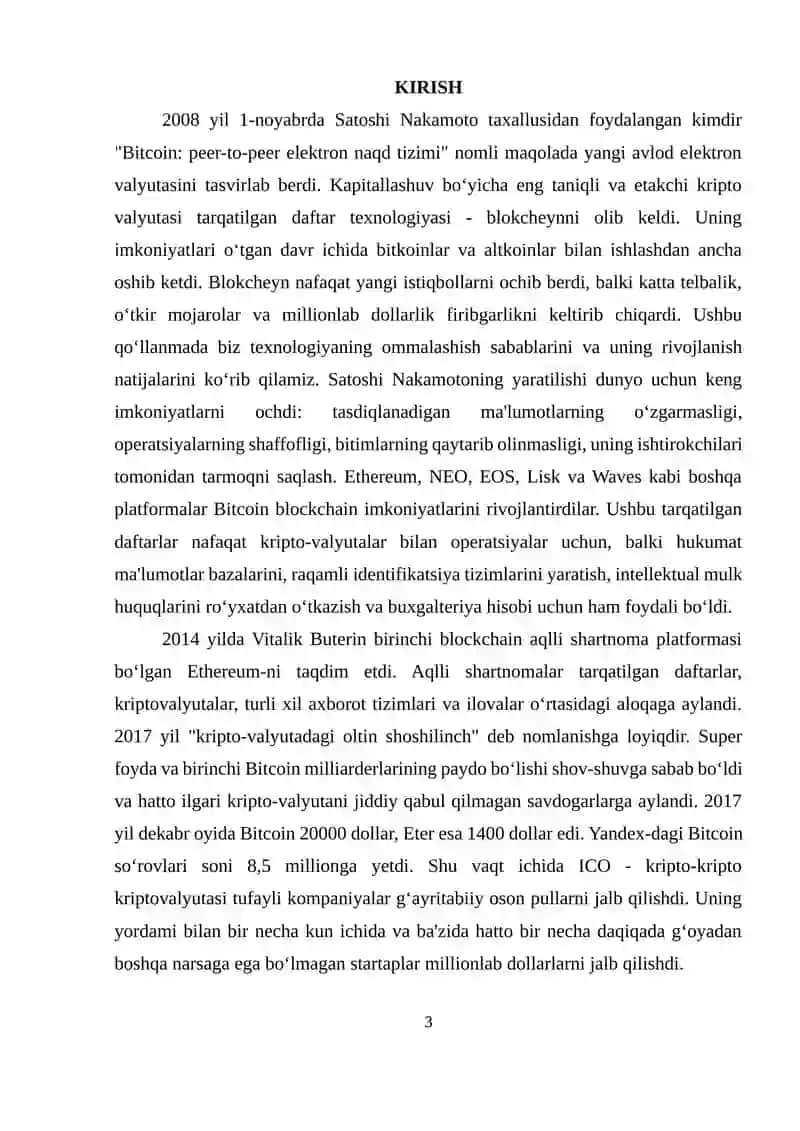 Tarmoqda axborot xavfsizligi va blokchain texnologiyasi 3