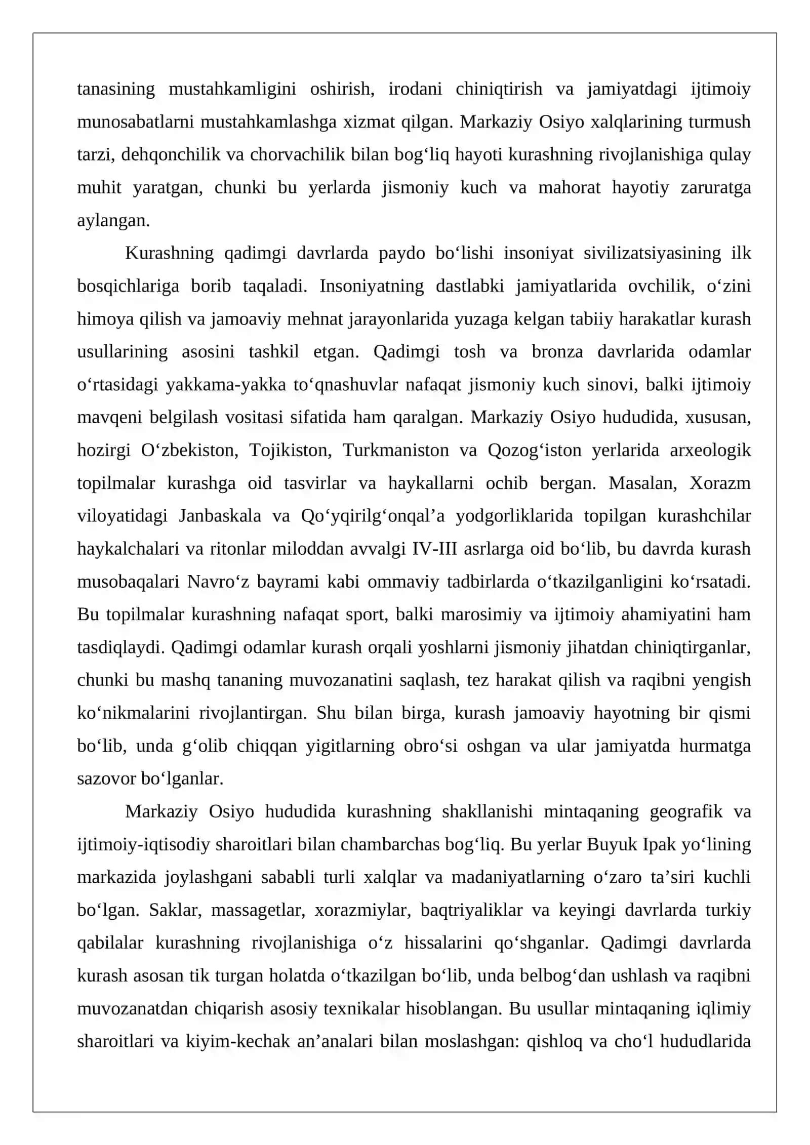 Kurash turining kelib chiqish tarixi va dastlabki qoidalari 3