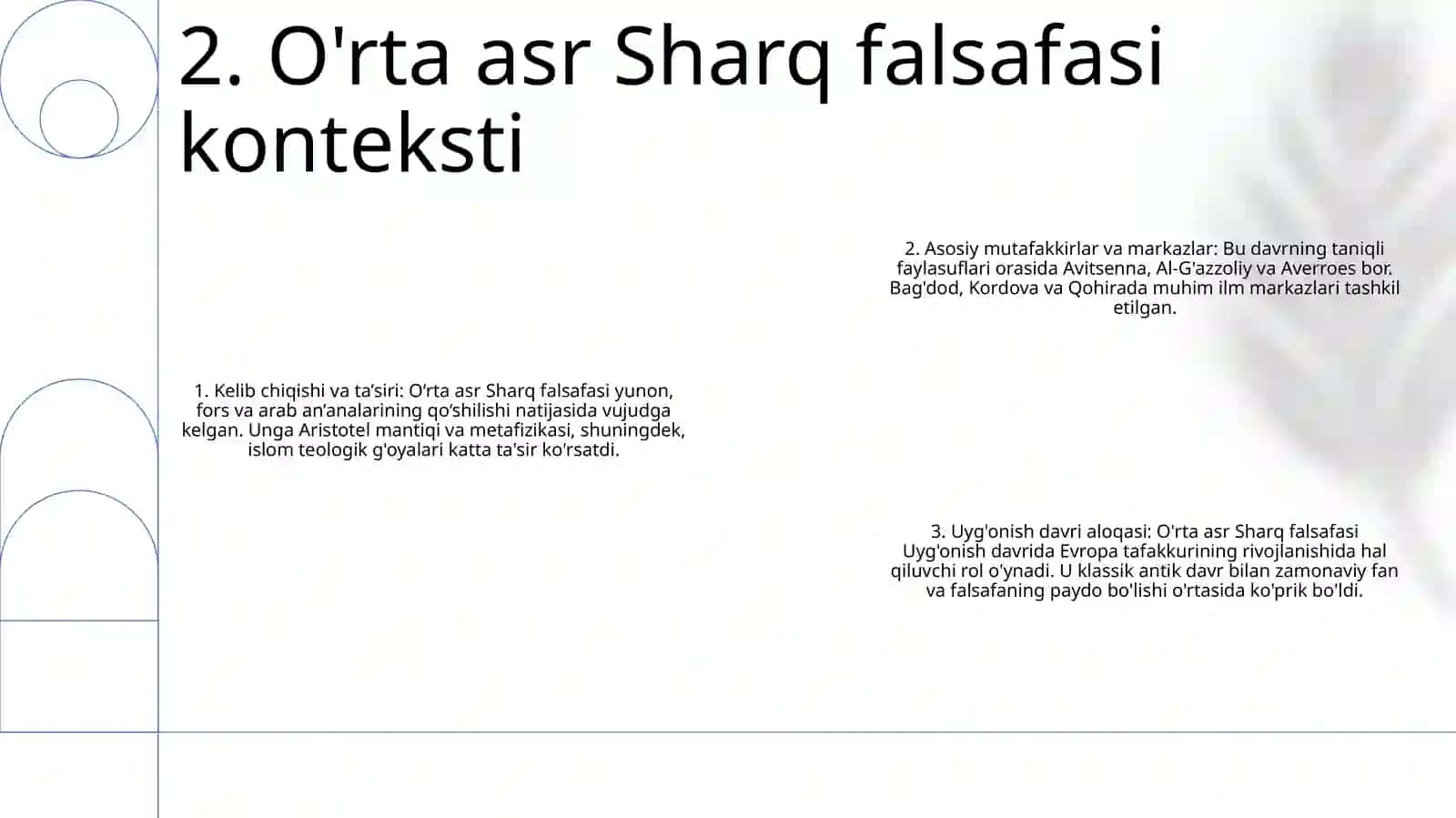 OʻRta Asr Sharq Falsafasi Va UygʻOnish Davri 3