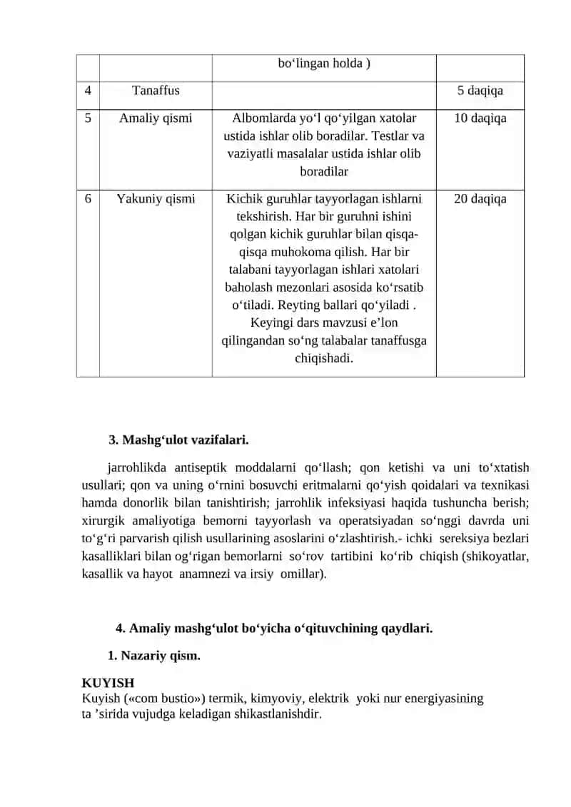 Termik va kimyoviy kuyishda birinchi shifokor yordami 3