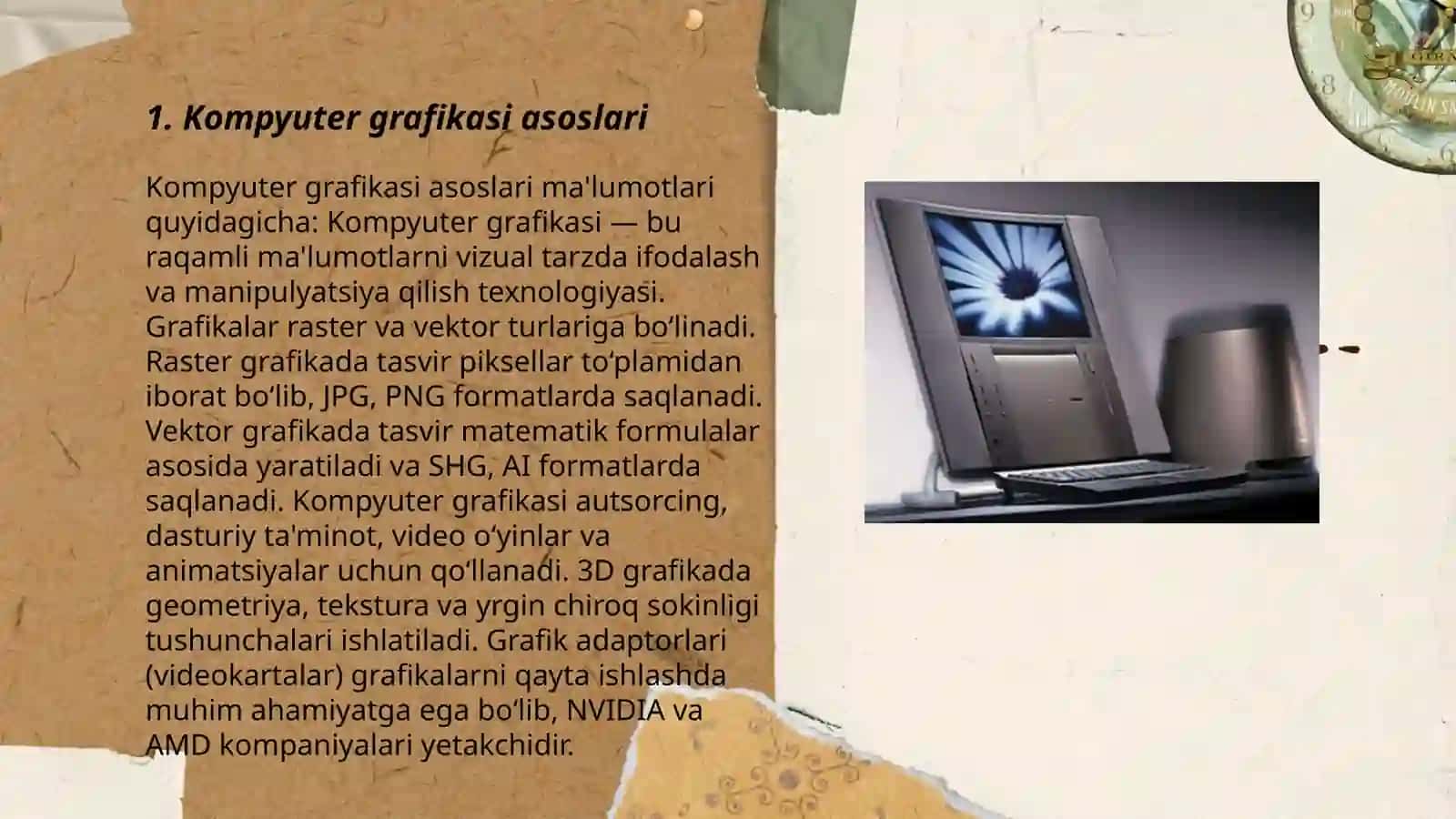 Kompyuter grafikasi va ularnig turlari 3