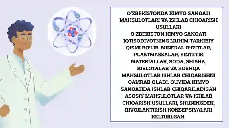 O'ZBEKISTON KIMYO SANOATIDA ISHLAB CHIQARILADIGAN MAXSULOTLAR VA KIMYOVIY ISHLAB CHIQARISH USULLARINI RIVOJLANTIRISH KONSEPSIYALARI 3