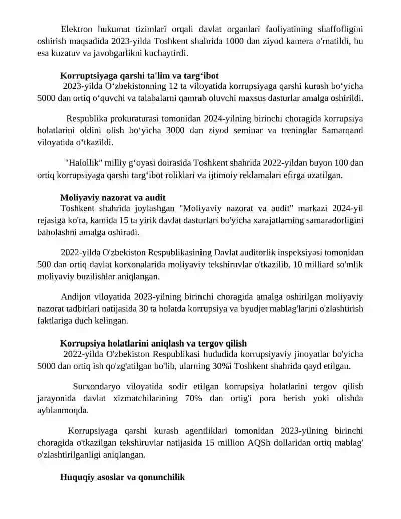 O‘zbekistonda korrupsiyaga qarshi kurashish mexanizmlari 3