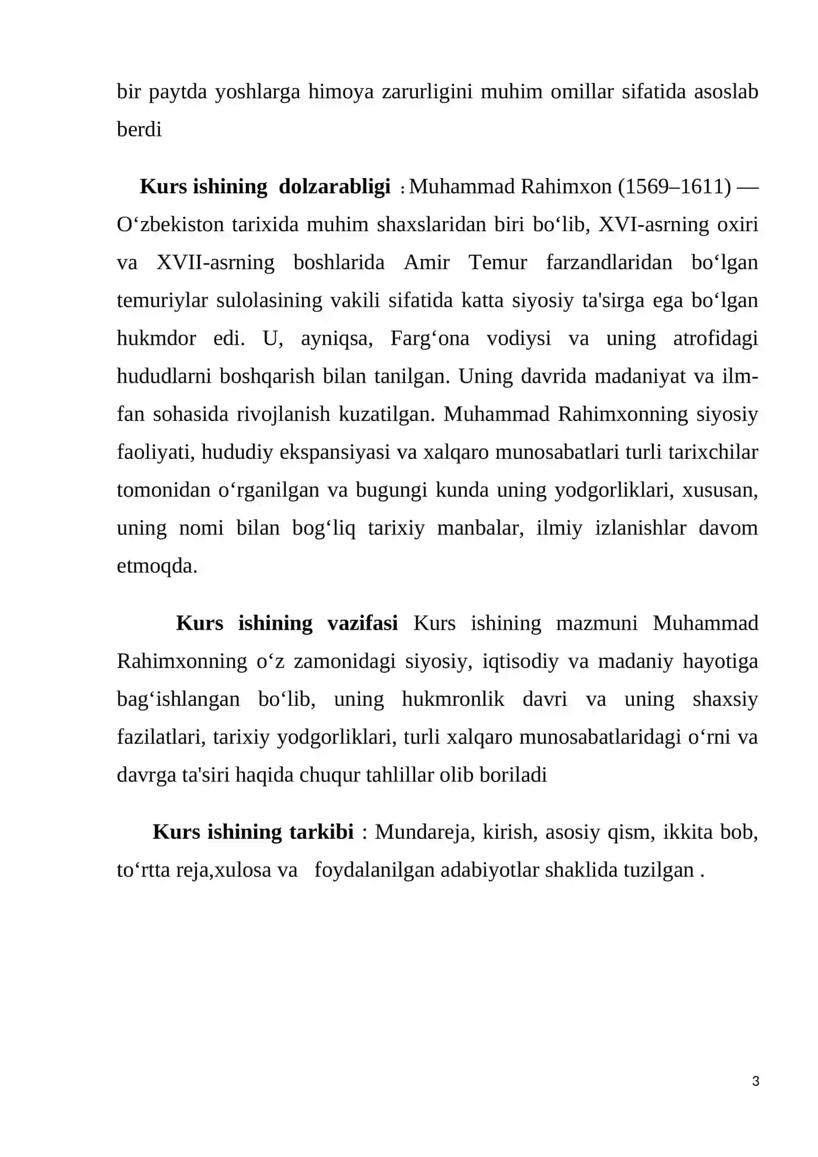 MUHAMMAD RAHIMXON I - QO‘NG‘ITOTLAR SULOLASINING YIRIKNAMAYONDASI 3