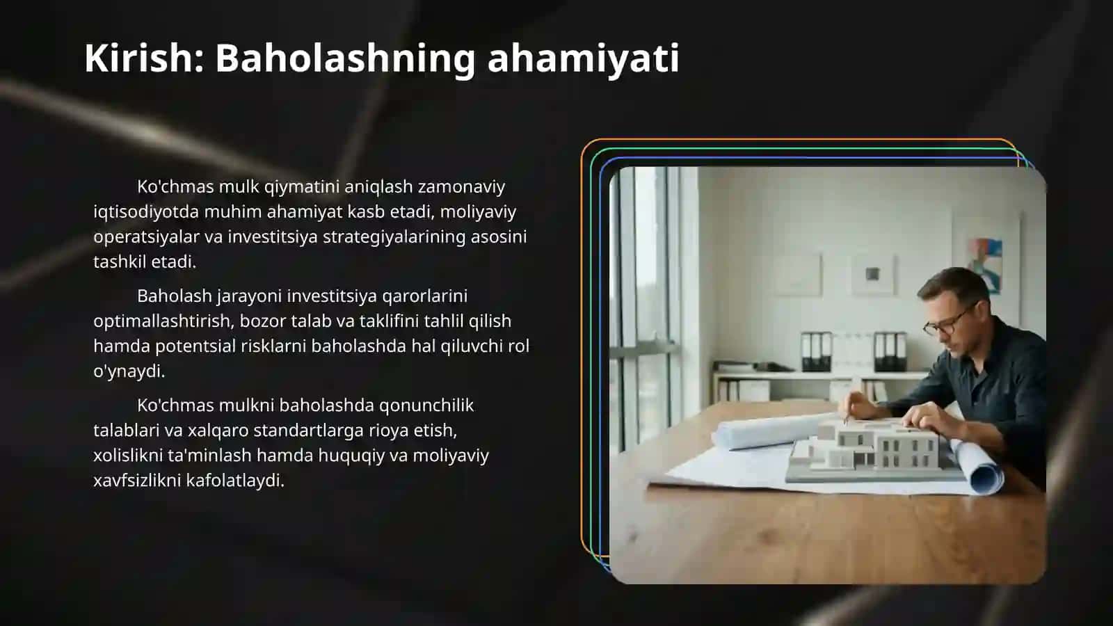 Turar va noturar joylarni baholash mezonlari 3
