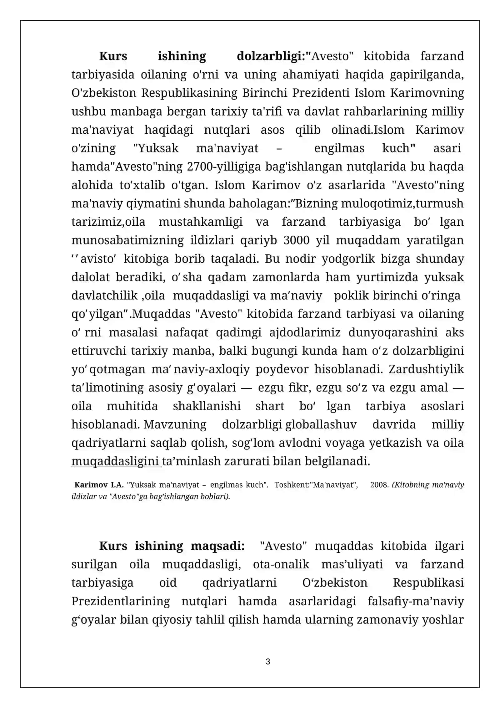 Muqaddas Avesto kitobida farzand tarbiyasida oilaning o’rni va ahamiyati 3