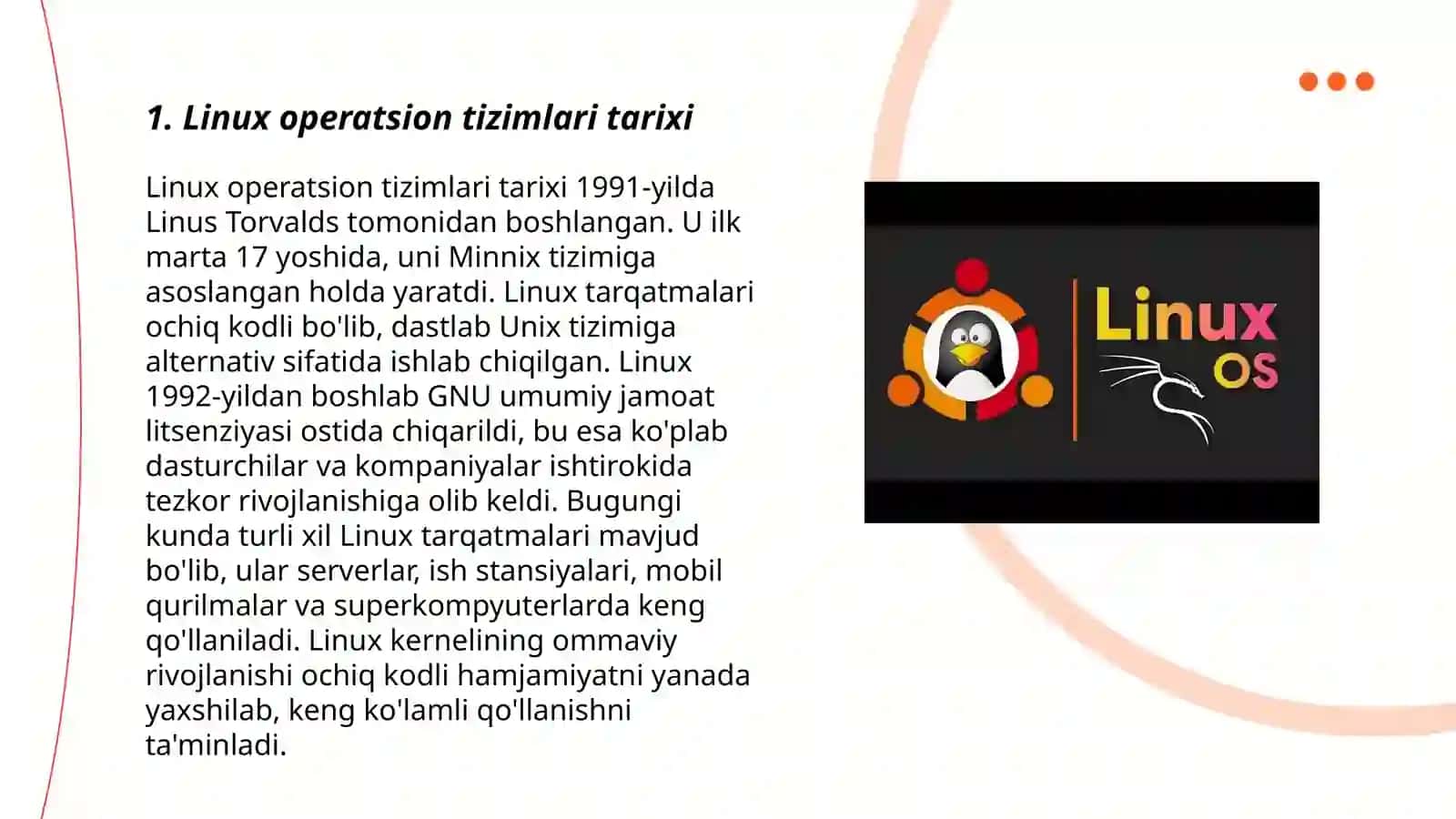 Linux operatsion tizimlari tarixi 3