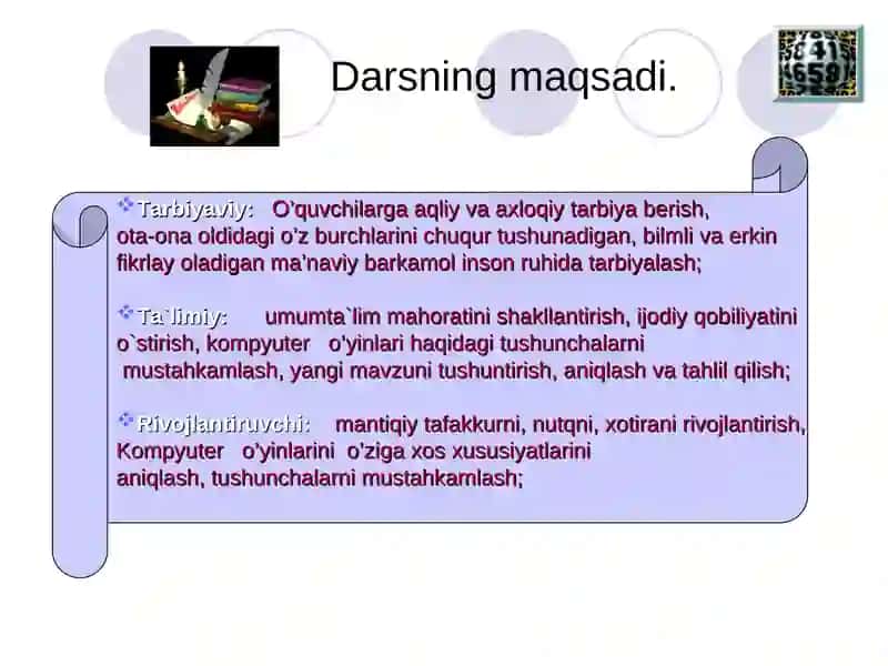 informatika fanidan ochiq darsIshlanmasi 3