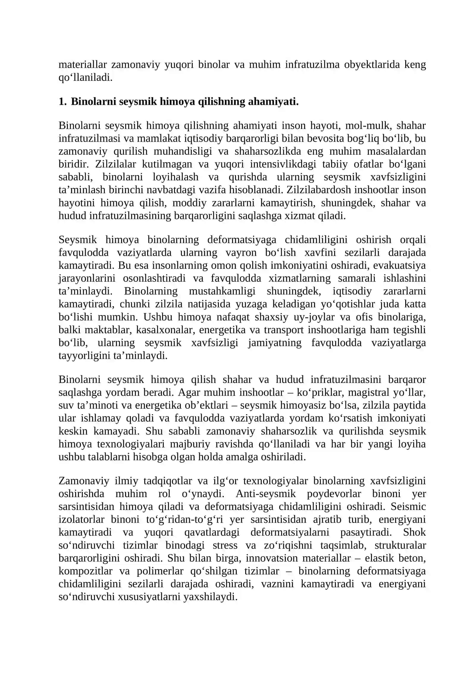 Binolarni seysmik himoya qilishning zamonaviy usullari 3
