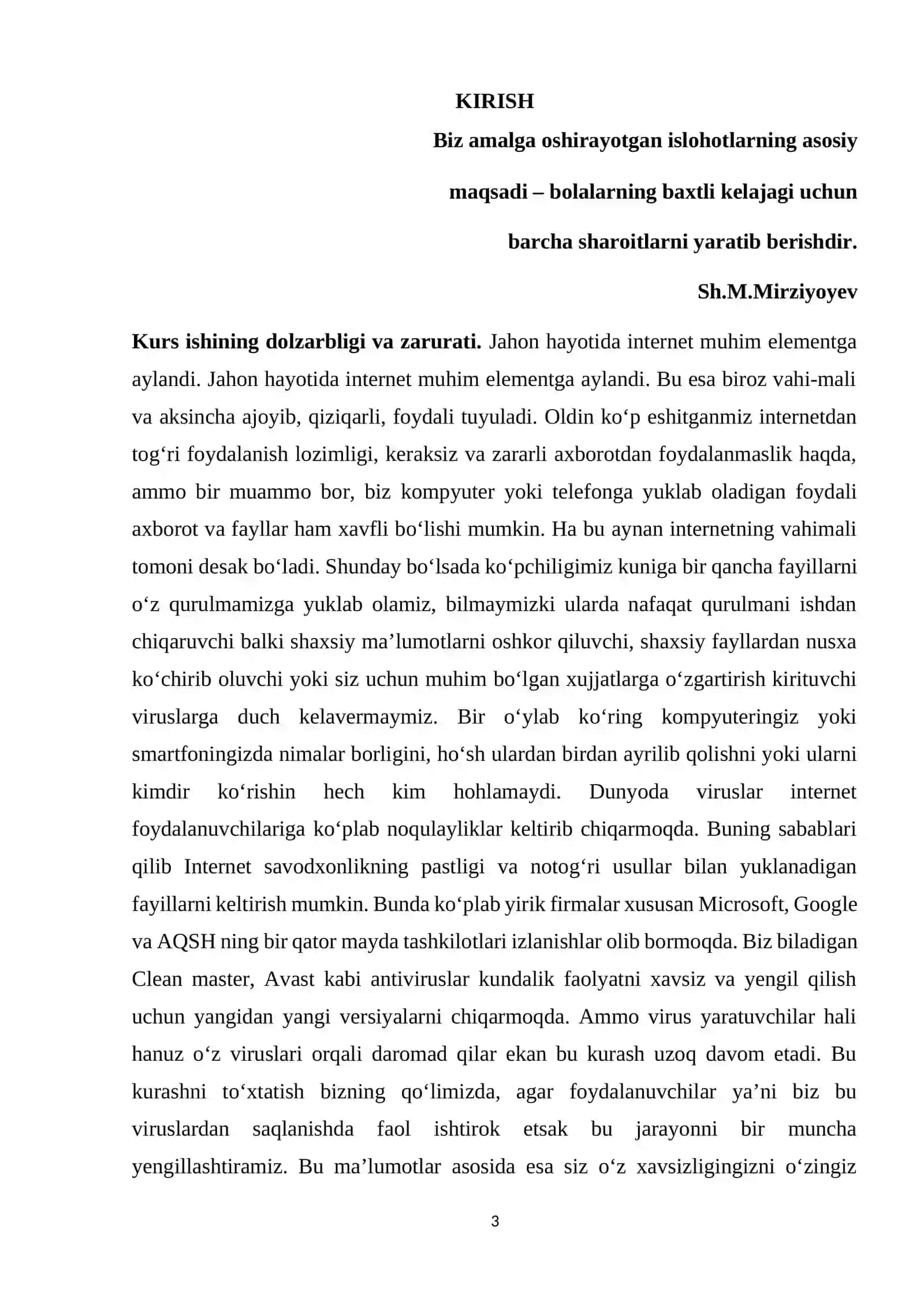 SUN’IY INTELLEKT VA UNING TARMOQLARI MAVZUSIDA KURS ISHI 3