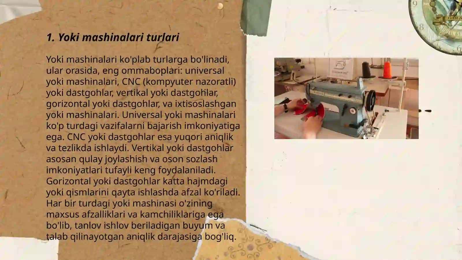 Juki tikuv mashinalarning turlari va ishlash prentsiplari 3