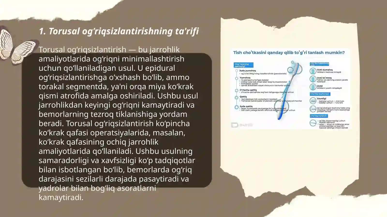 Torusal og’riqsizlantirishning og’iz ichi usuli 3