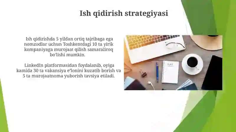 Mehnat karerasini rejalashtirish va boshqarish 3