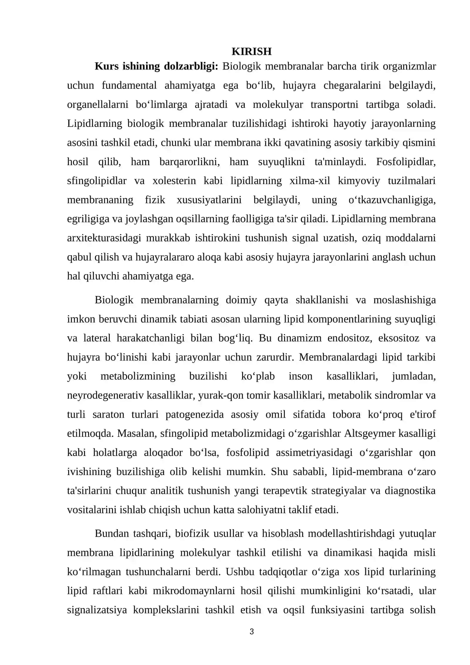 BIOLOGIK MEMBRANALAR VA ULARNING ASOSIY KOMPONENTLARI 3