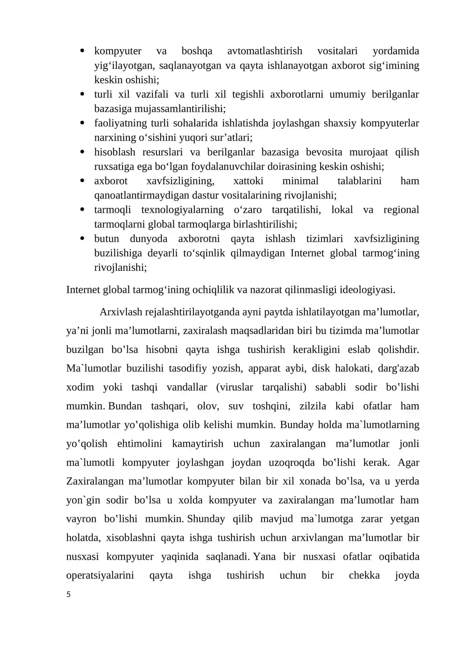 Axborot xavfsizligi: Asosiy tushunchalari, tashkiliy –huquqiy ta’minoti 3