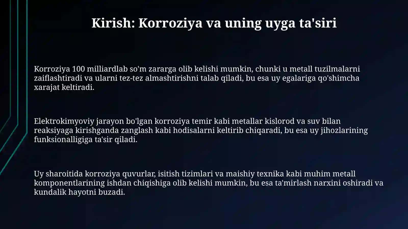Uyda korroziyani kamaytirishyo‘llari 3