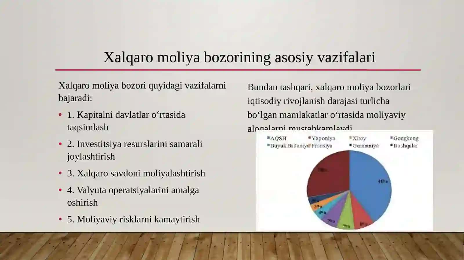 Xalqaro moliya bozorlari va markazlarining rivojlanish bosqichlari 3