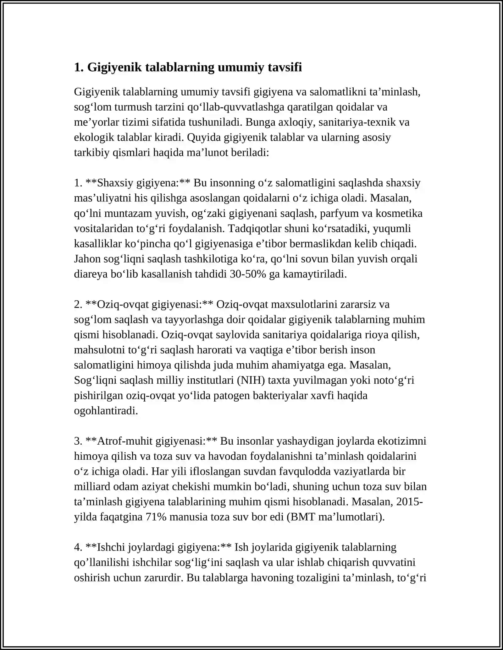 MAKTABGACHA BOLALAR MUASSASALARIGA BO‘LGAN UMUMIY GIGIYENIK TALABLAR 3