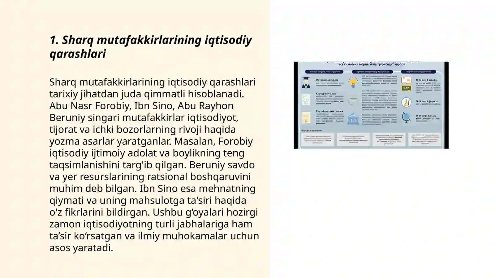 Sharq mutafakkirlarining iqtisodiyot haqida qarashlari va ularning maktabgacha yoshdagi bolalar tarbiyasida tutgan oʻrni 3