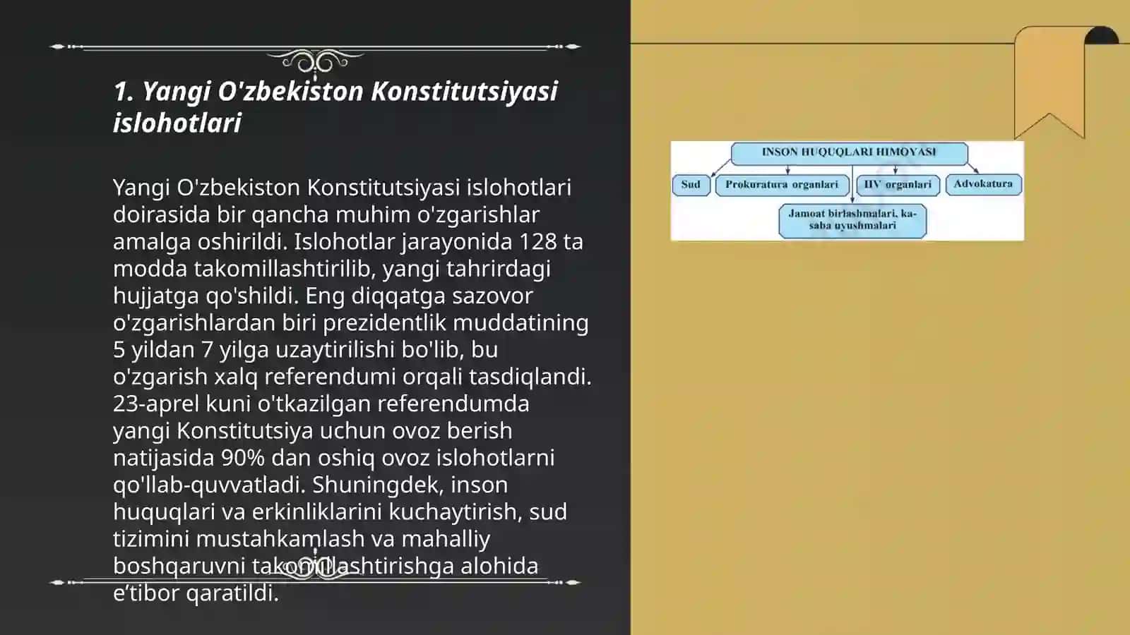 Yangi O'zbekistonda inson haq-huquqlari va erkinliklari kafolatining yaratilishi 3