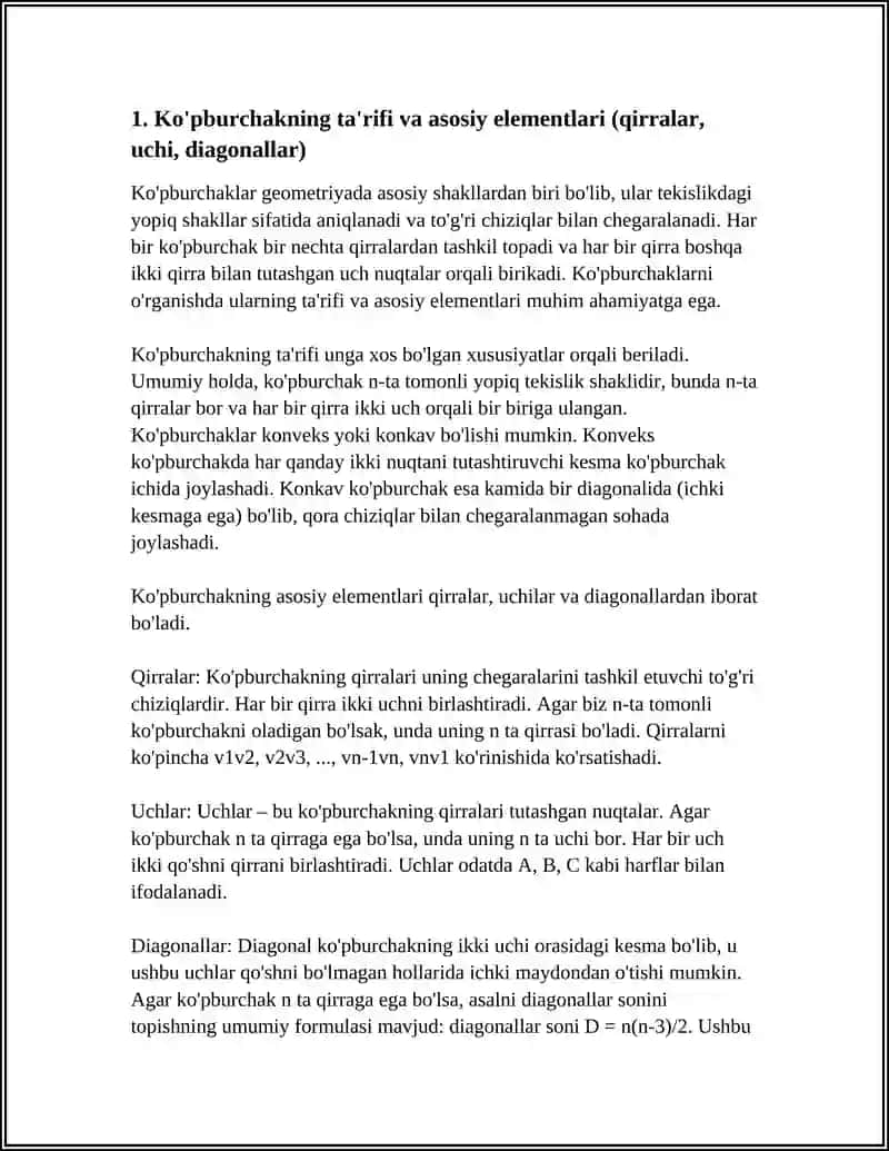 KO'PBURCHAKLAR VA ULARNING TURLARI 3