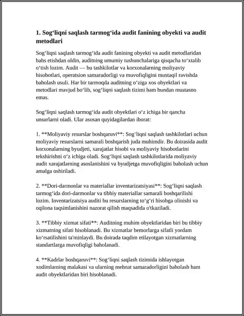 BOSHQA TARMOQLARDA AUDIT FANINING OBYEKTI VA METODI 3
