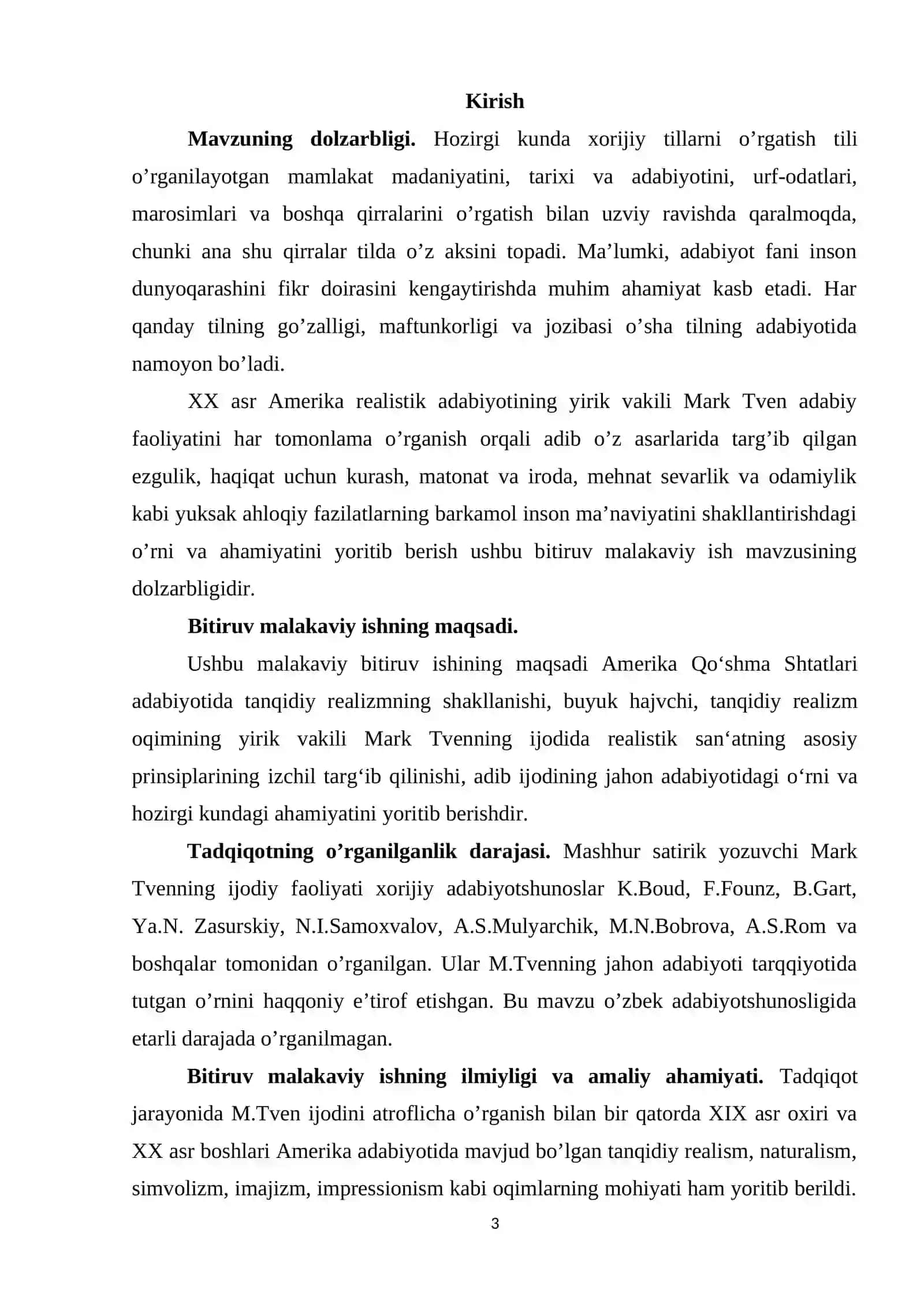 XX asr Amerika adabiyotida tanqidiy realizm tamoyillarining aks ettirilishi(Mark Tven ijodi misolida) 3