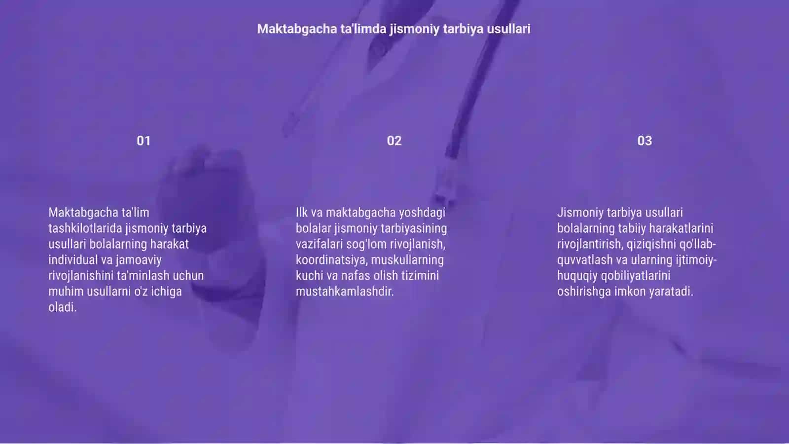 Maktabgacha ta'limda Jismoniy Tarbiya Usullari 3