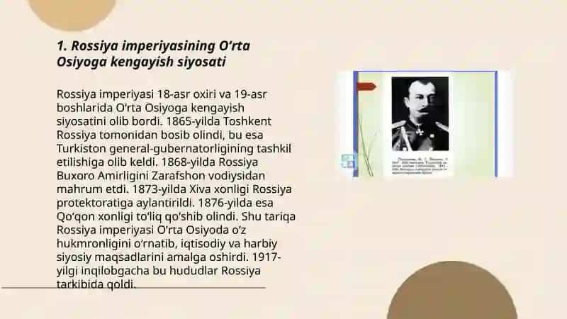 Rossiya imperiyasining Oʻrta Osiyoga harbiy yurishlari 3