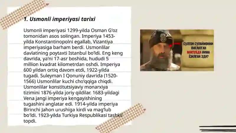 Usmonli sultoni sulton Sulaymon hukmronligi 3