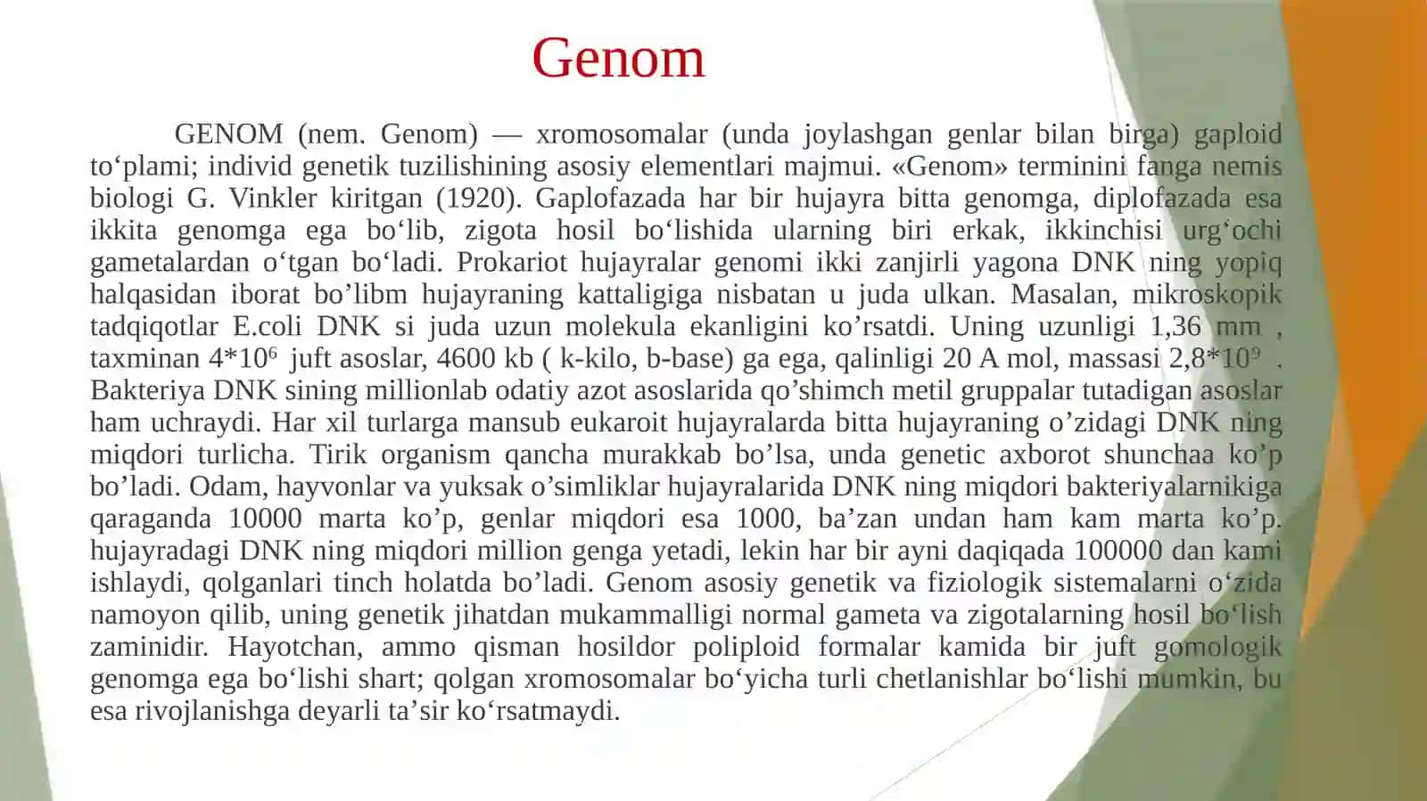 Genom kasalliklari. Bular kasalliklarning oldini olishda gen injeneriyasi yutuqlari 3