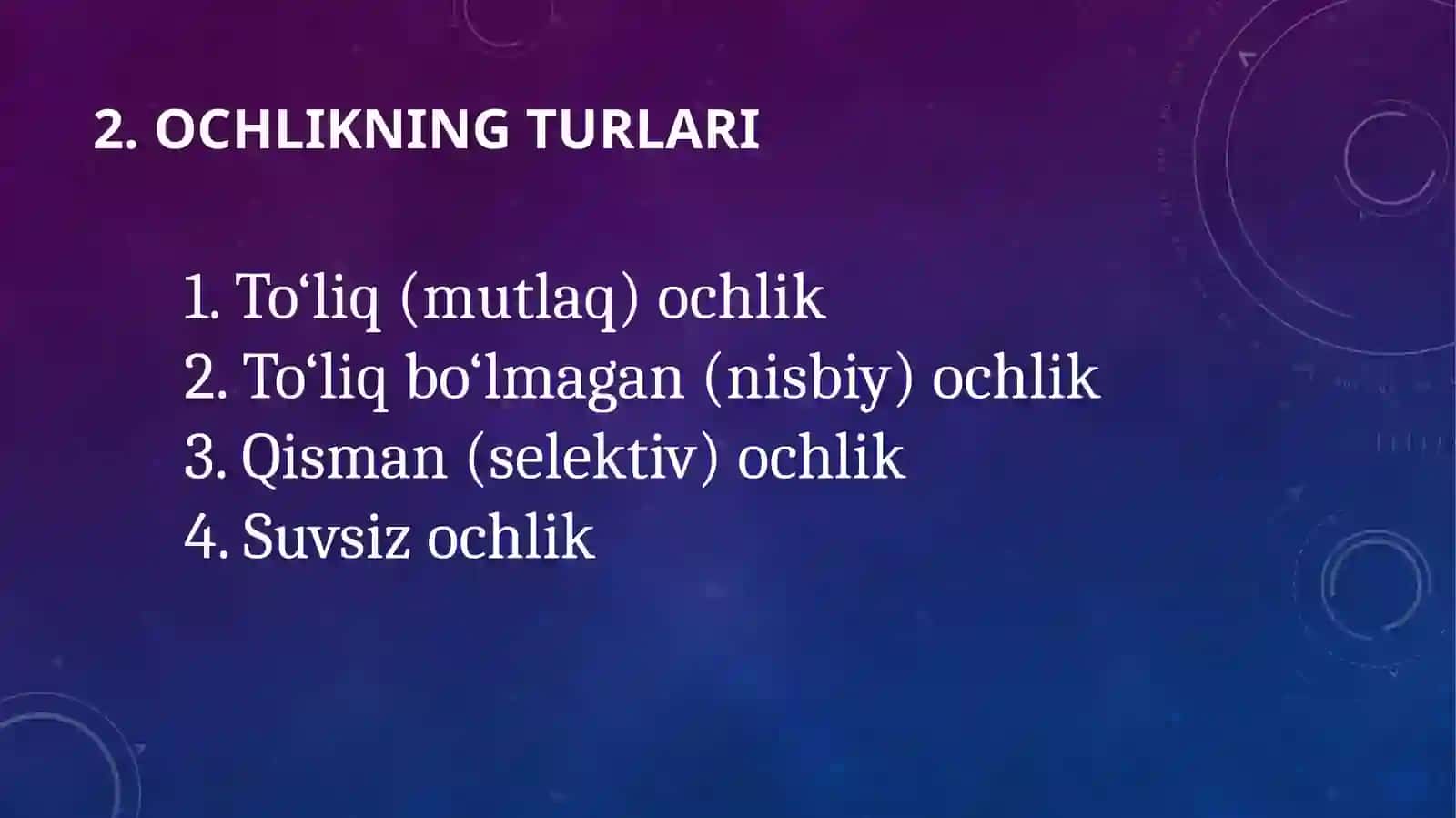 To‘liq va to‘liq bo‘lmagan ochlik 3