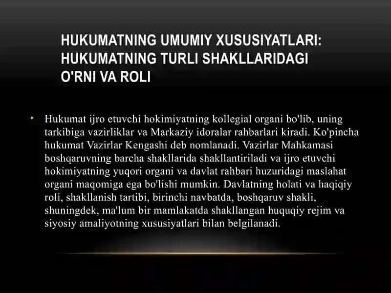 Xorijiy mamlakatlarda davlat boshqaruvining o'ziga xos jihatlari 3