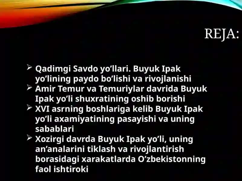 O’ZBEKISTON TARIXI 3