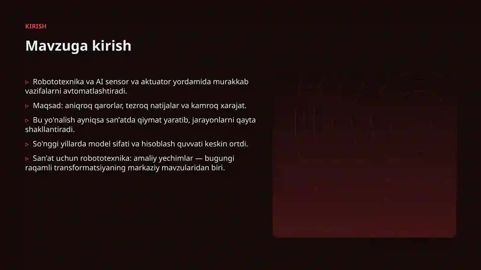 Sanʼat uchun robototexnika: amaliy yechimlar 3