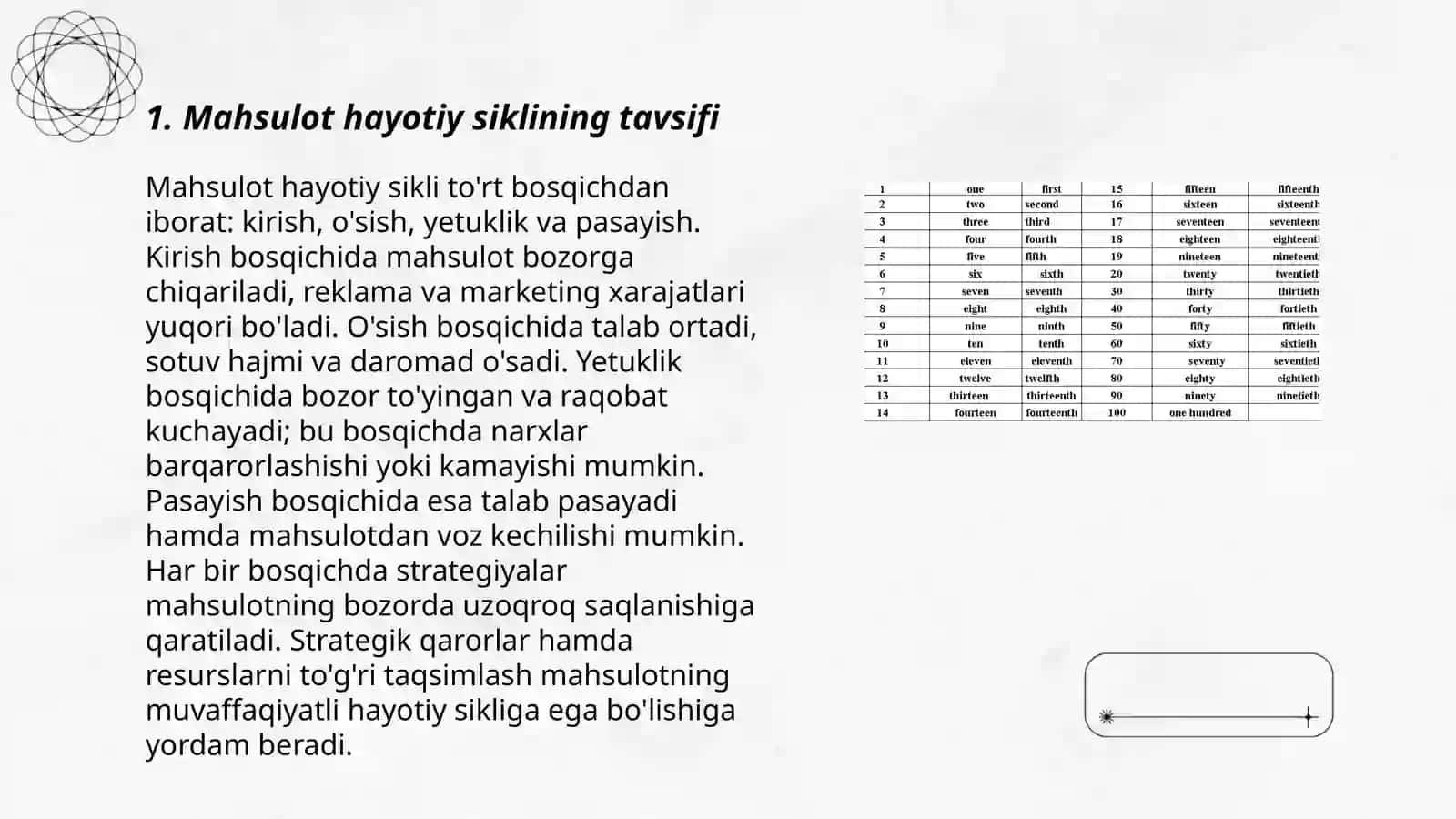 Mahsulotlar hayotiy sikli bosqichlari va Mahsulotlar hayotiy siklini tahlili 3