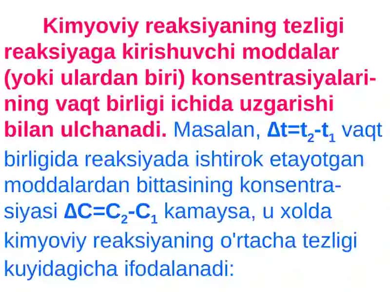 МАЪРУЗА №8Кимёвий кинетика вакимёвий мувозанат 3