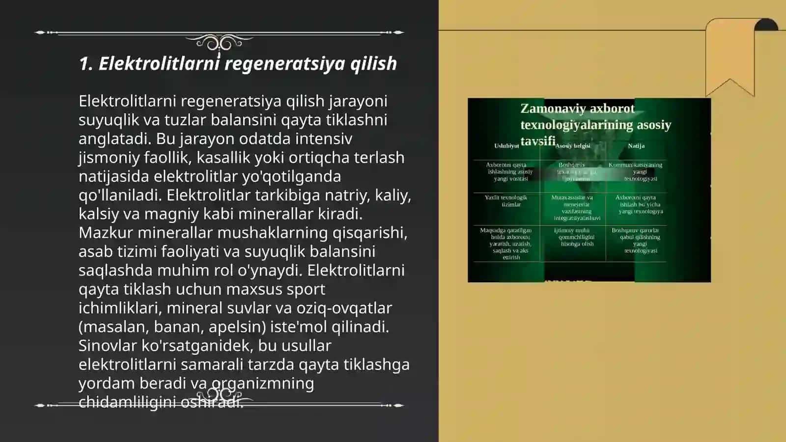 Elektrolit va detallarni yuvishda hosil boʻlgan oqava suvlarni zamonaviy unifitsirlangan texnologiya asosida regeneratsiya qilish 3
