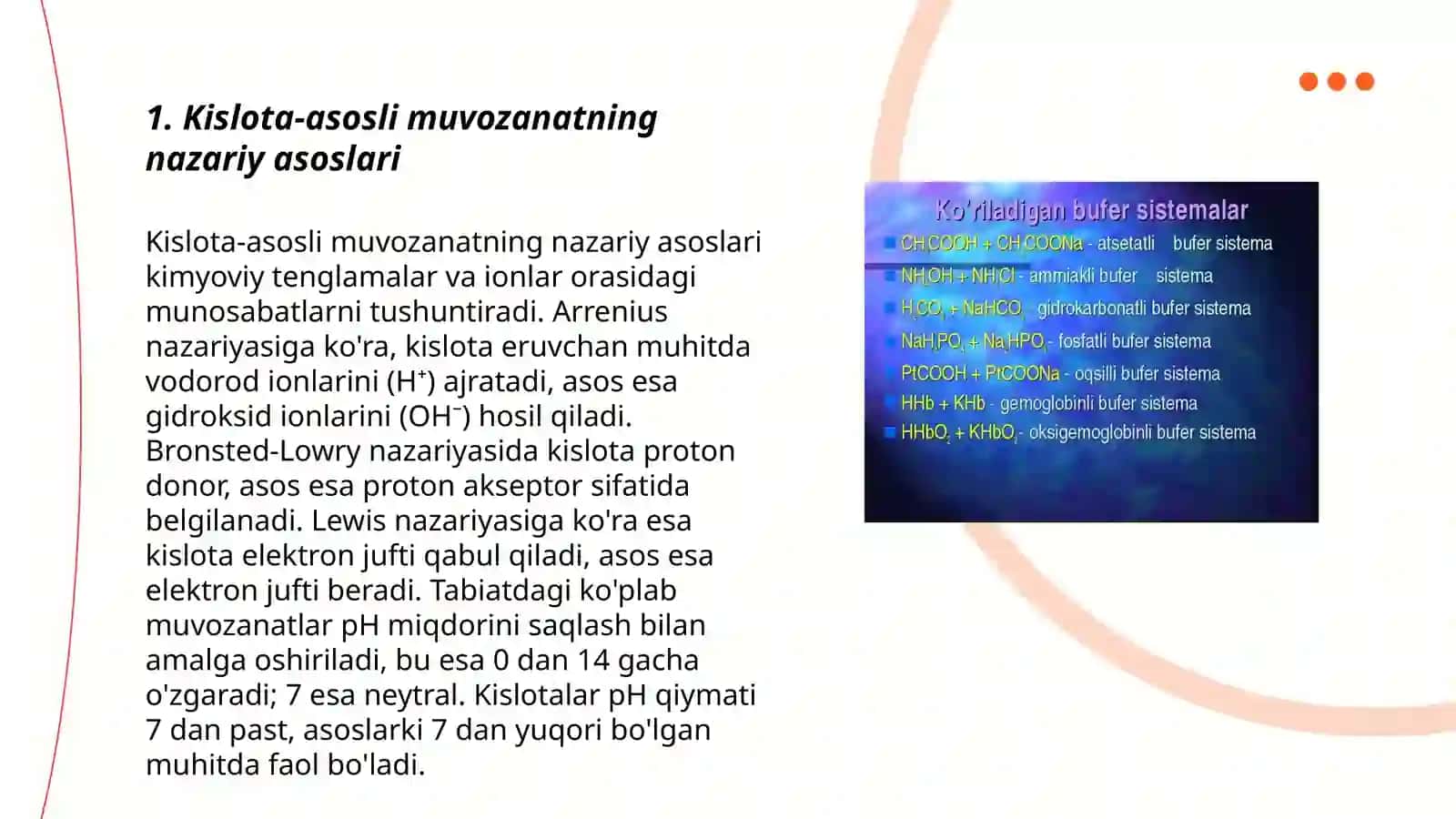 Kislota-asosli muvozanatning nazariy asoslari 3