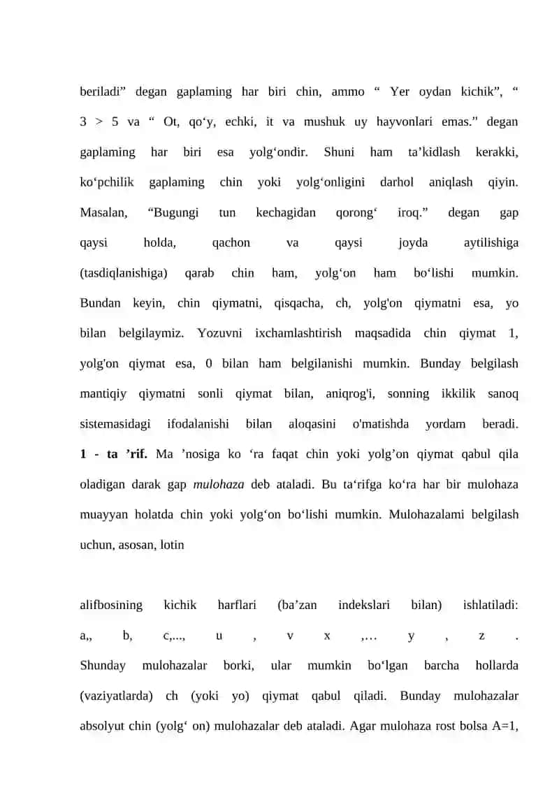 Matematik Mantiq Malumotlar Bazasi 3