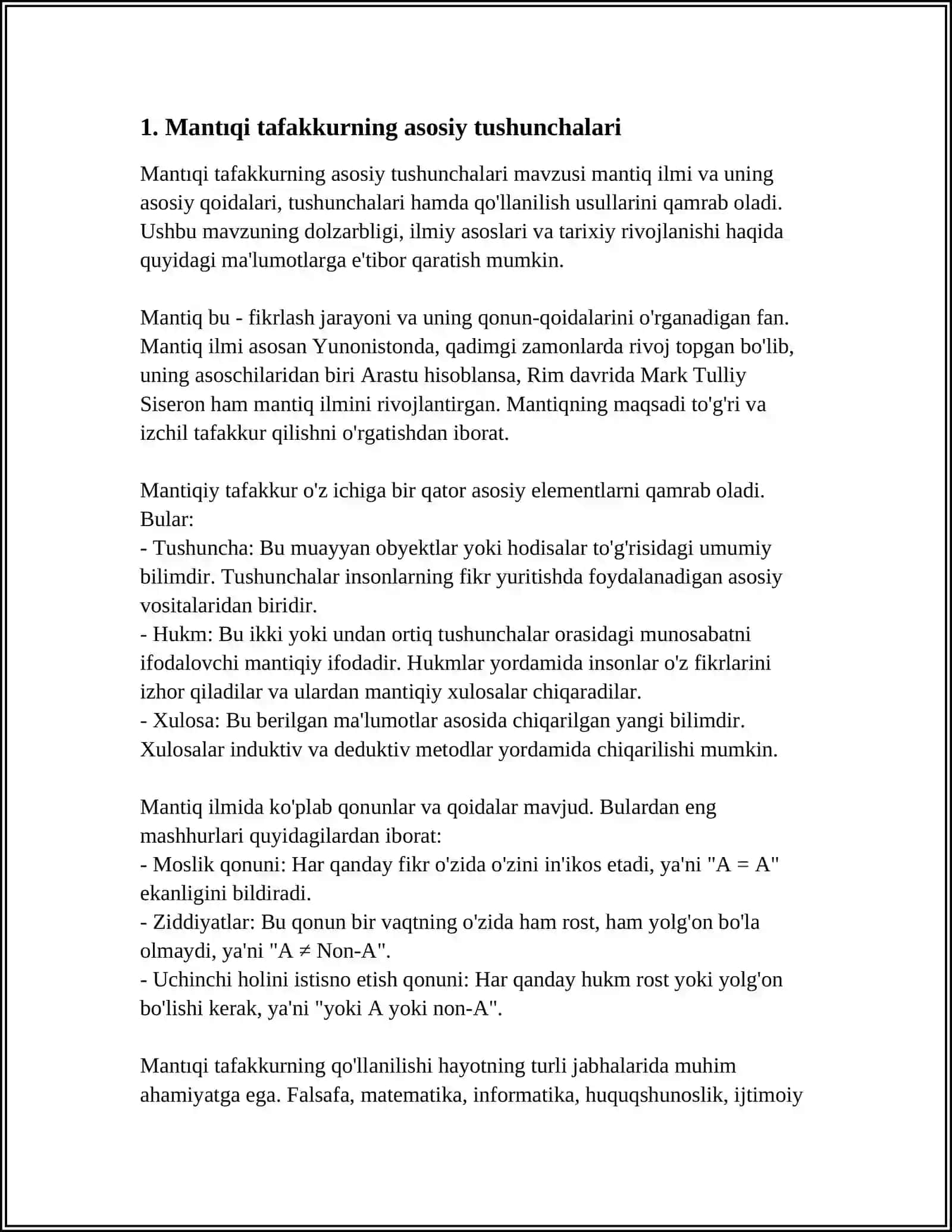 MANTIQLI FIKRLASHGA OID MUAMMONI YECHISH 3