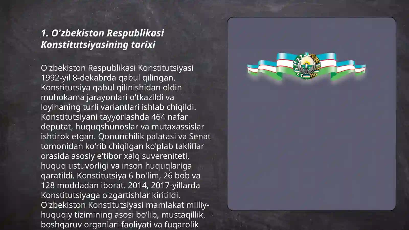 Uzbekistan Respublikasi Konsititutsiyasi---mustaqil davlatning asosiy qonuni 3