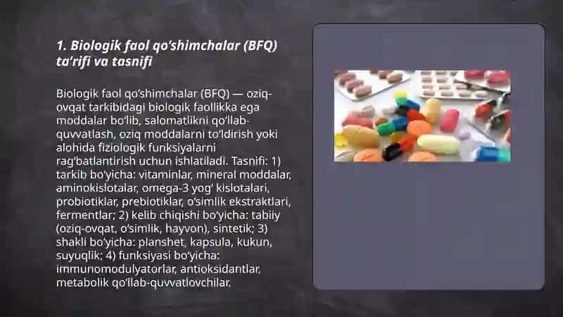 Biologik faol qo’shimchalar haqida ma’lumot 3