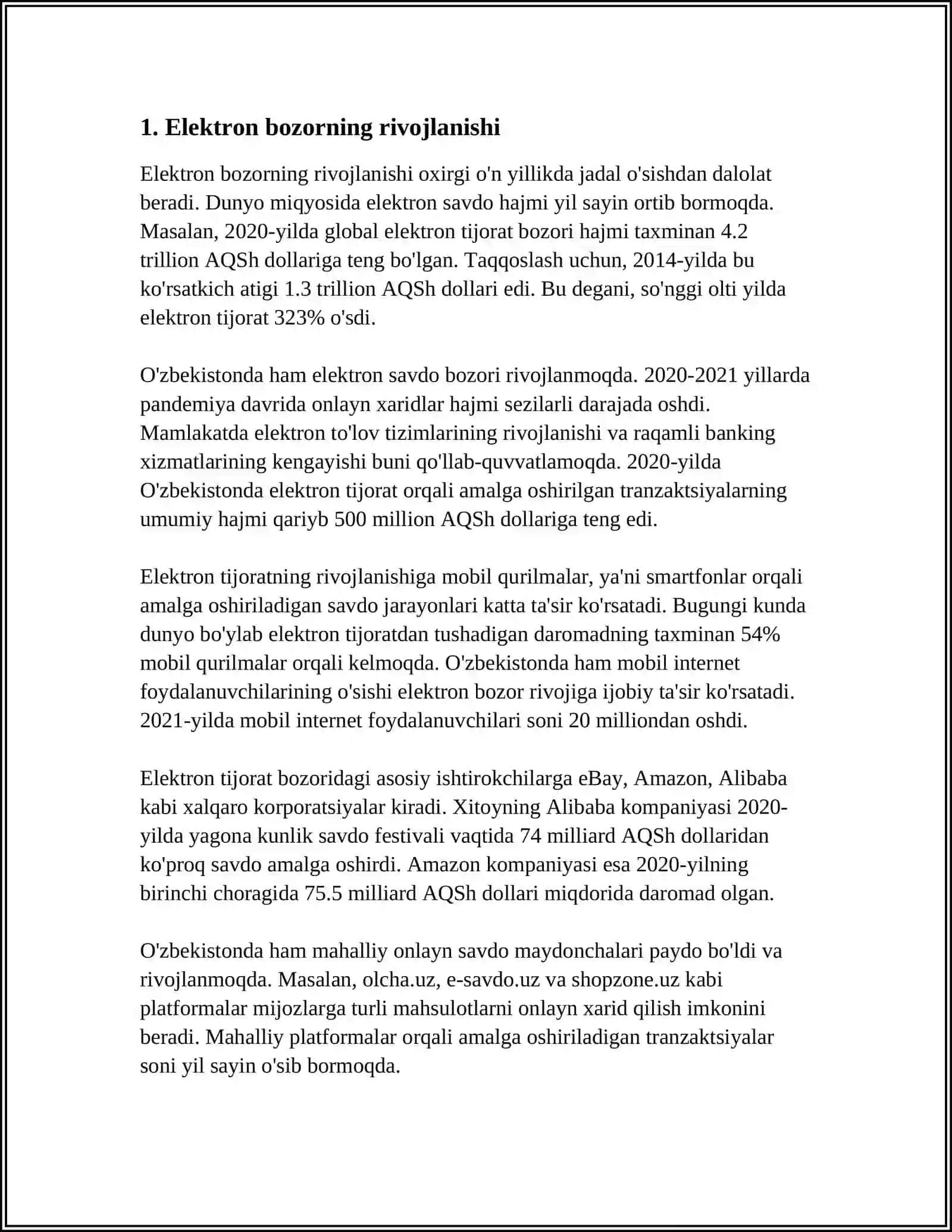 ELEKTRON BOZOR VA ELEKTRON TOVARLAR TUSHUNCHASI 3