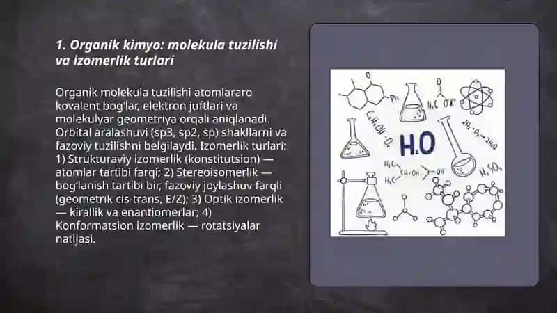 Organik kimyo asoslari 3