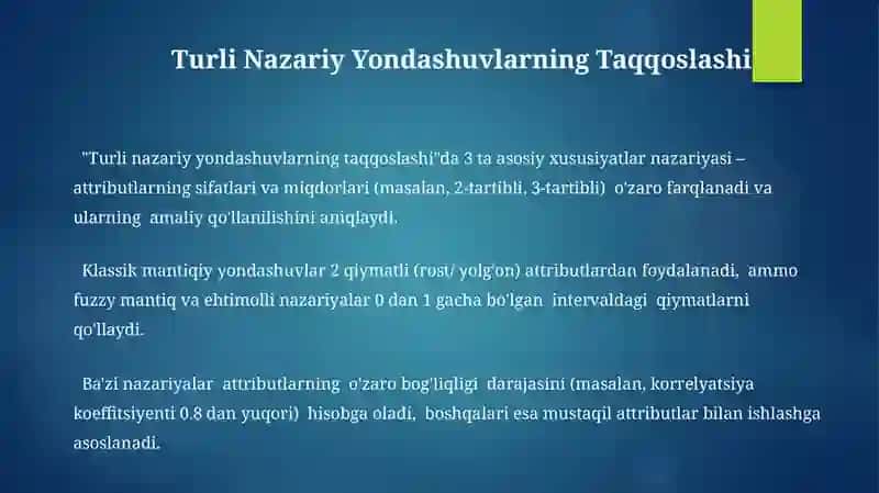 Sifat va sifat darajalari haqidagi nazariy qarashlar tahlili 3