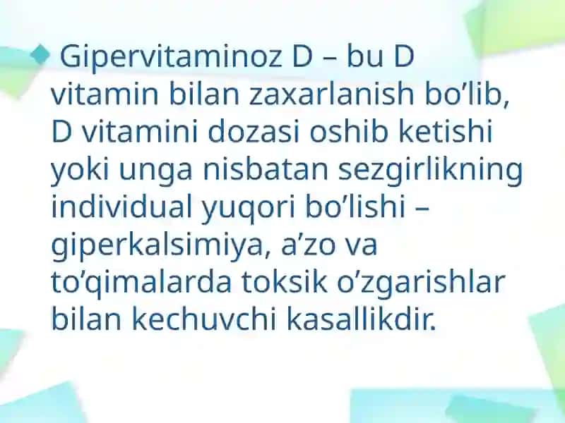 Gipervitaminoz-D 3