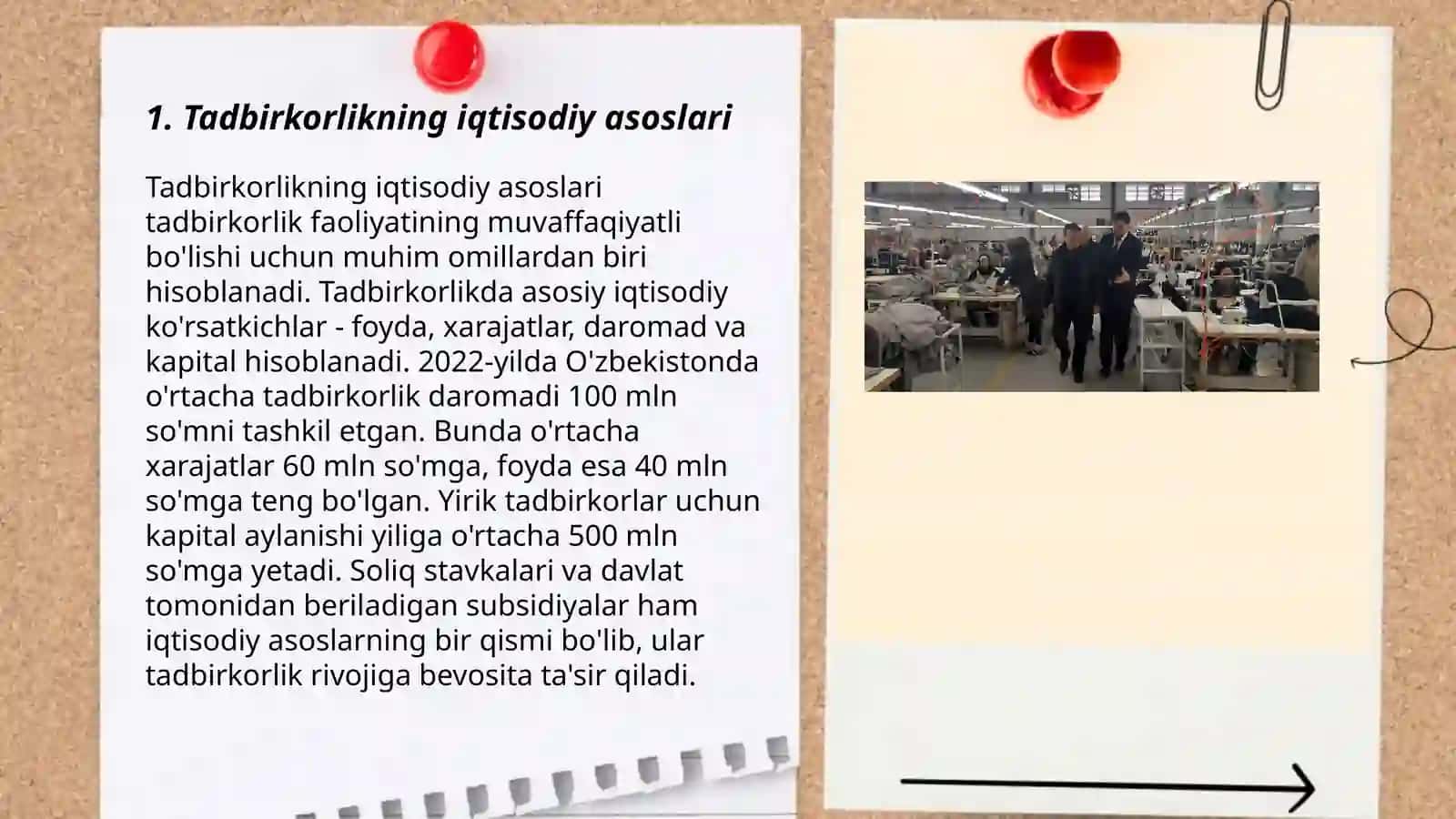 Tadbirkorlikning iqtisodiy asoslari 3